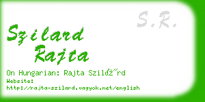 szilard rajta business card